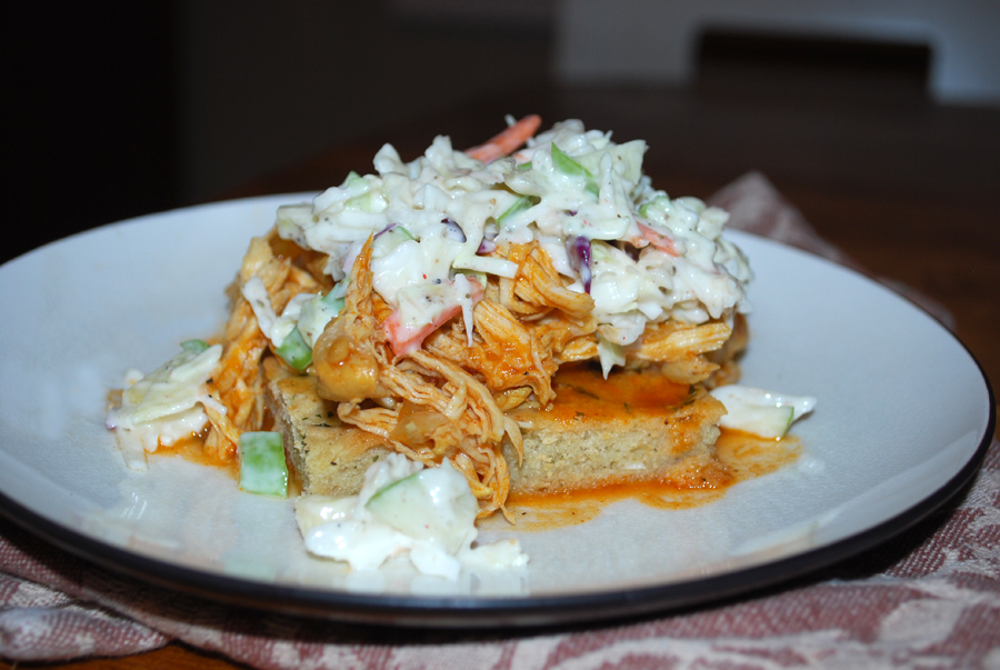 Apple Cider Pulled Chicken with Apple Slaw